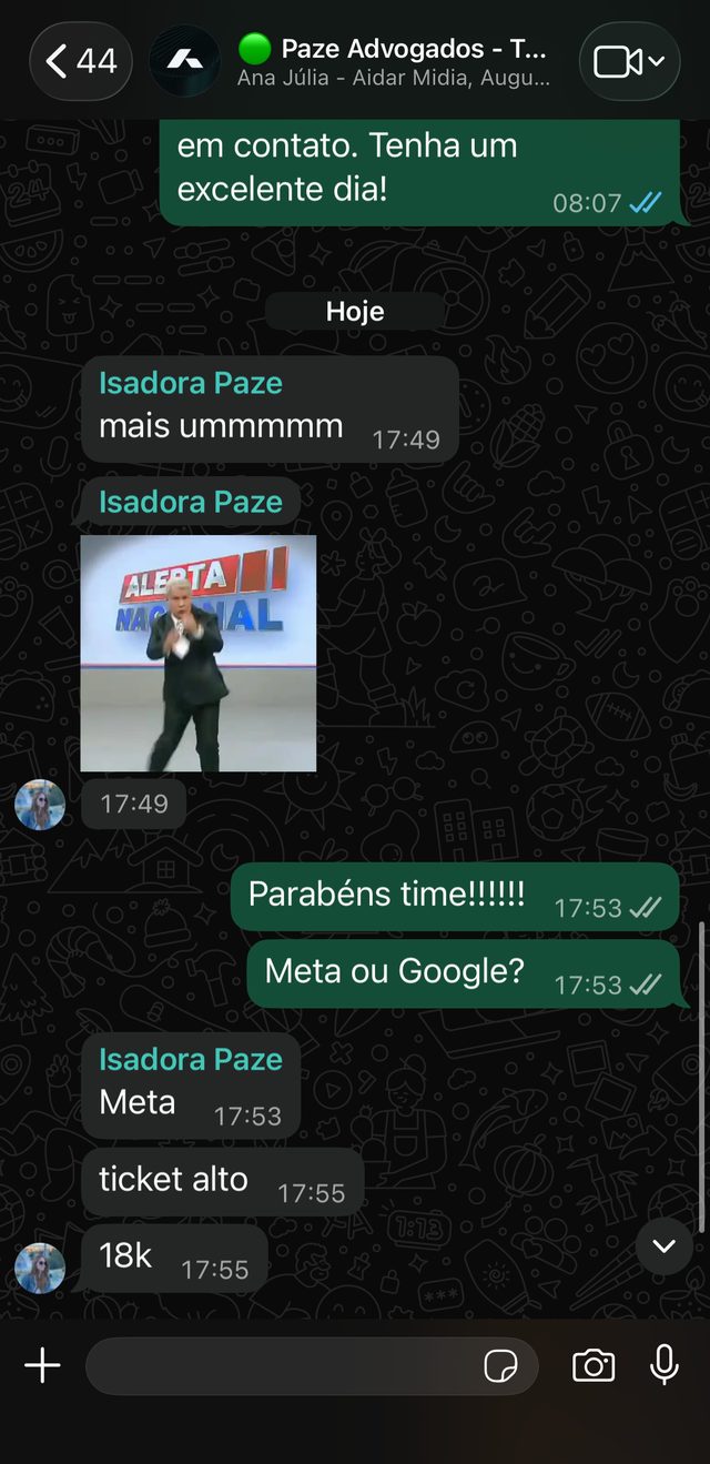 Depoimento de cliente da Aidar Mídia Digital